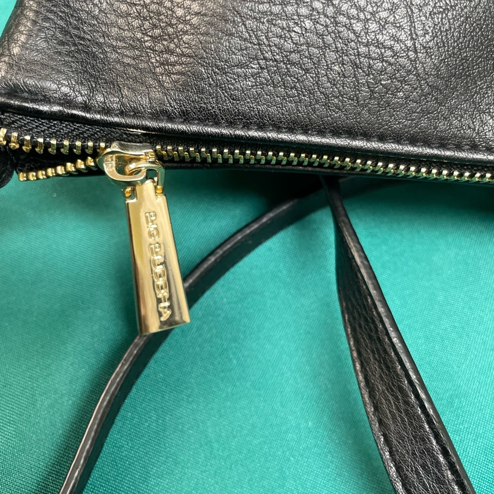 Big Buddha Black Crossbody Bag with Gold Details - Picture 12 of 13